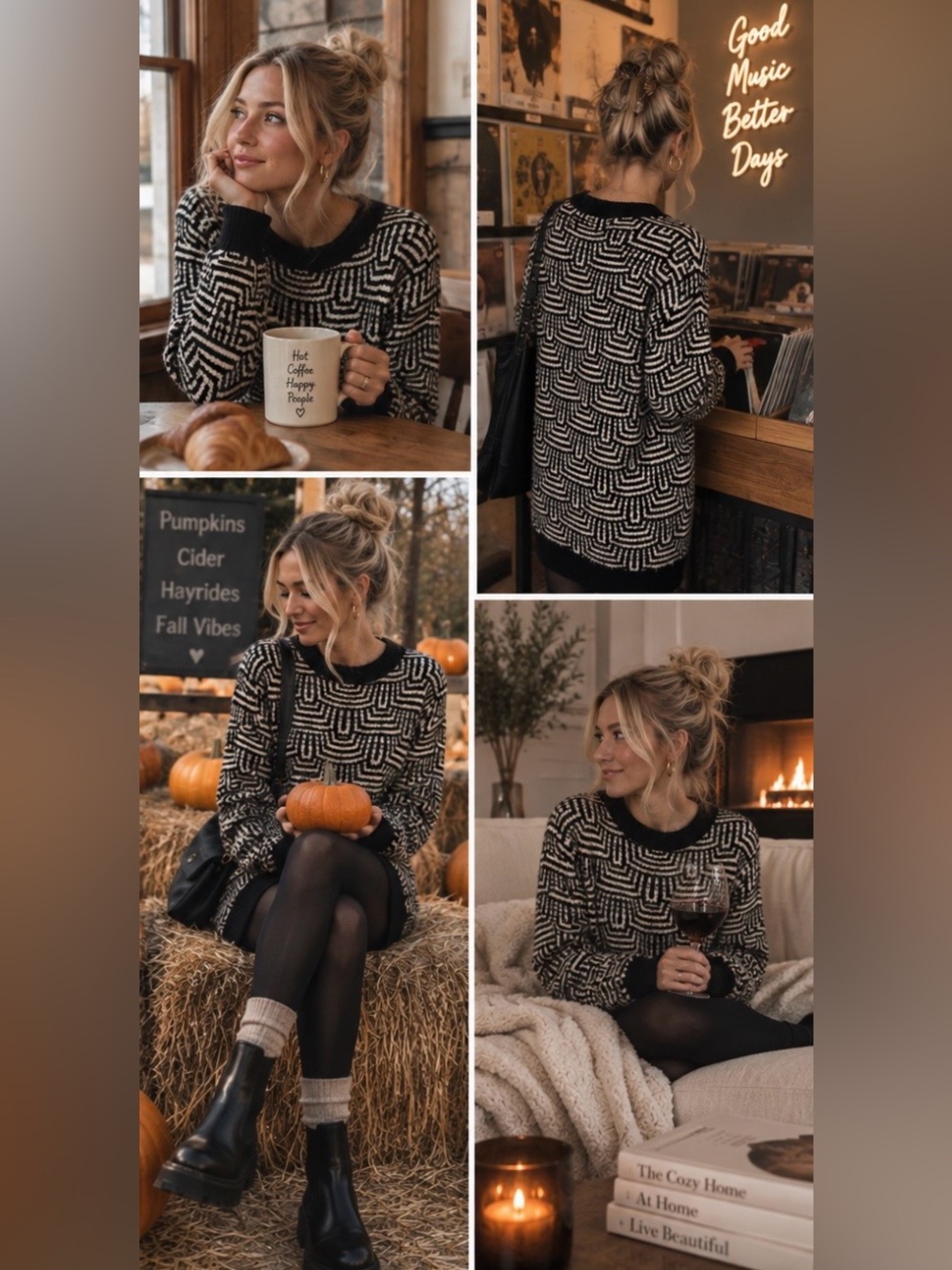 🖤 Cozy Sweater Dress (S)
